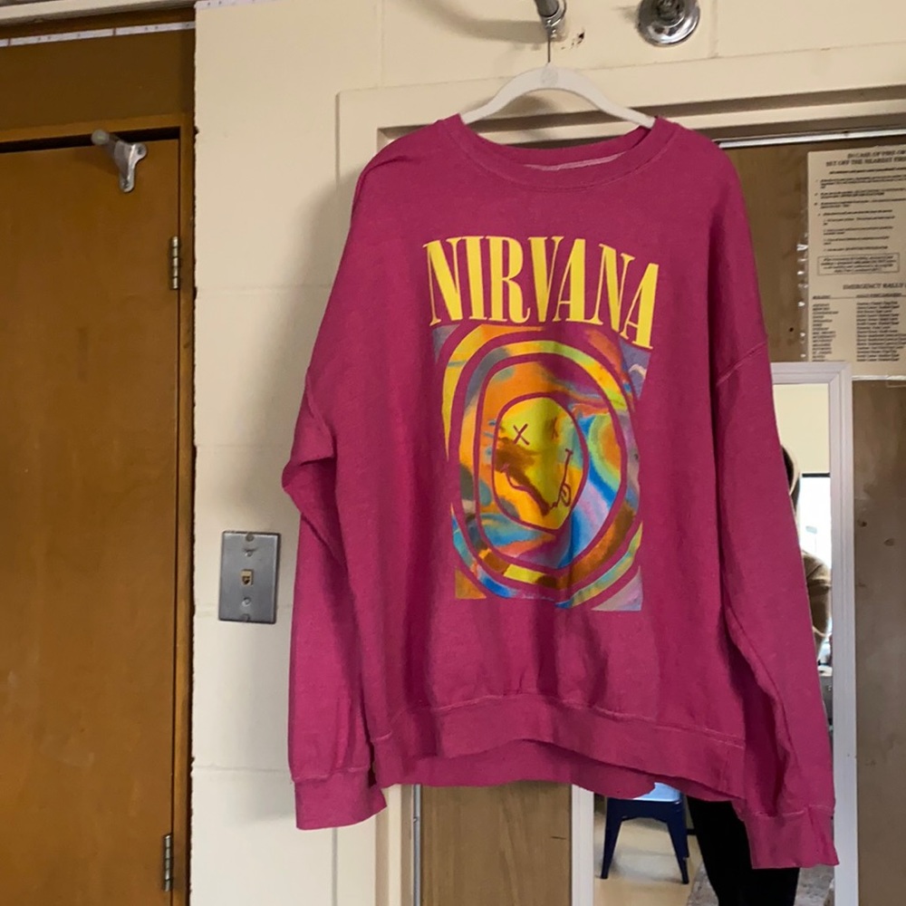 Nirvana Pink Sweatshirt  (from Urban Outfitters)
